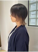 ショートウルフカット/ボブレイヤー/インナーカラーベージュ