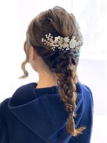 ヘア イノウエ HAIR INOUE お呼ばれ結婚式ヘアセット編みおろし