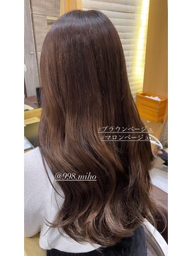 ヴァネッサ VANESSA マロンベージュ秋透明感カラー×MIHO