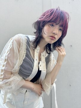 カケル(×.) ラフレイヤー/ボブウルフ/インナーカラー