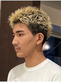 スパイキーショートビジネスショートフェードツイストスパイラル