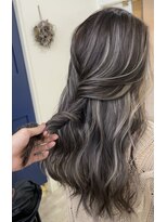 エトラ 渋谷店(etora)&nbsp;小顔 ネビージュグレージュハイライトカラー◎