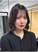 レイヤーボブにパーマ!