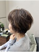 白髪ぼかし/ショートヘア/ハイライト/頭皮ケア/デトックスケア