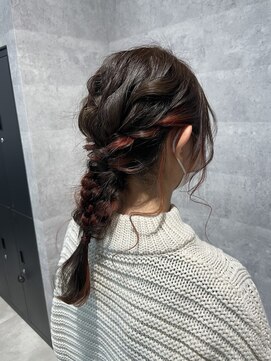 シーク センター南店(seek) 編みおろし×イアリングカラー