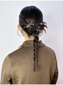 ロング韓国ヘアおくれ毛顔周りレイヤー_ba571141