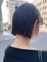 オーガニック アトリエ 大宮(organic+atelier)&nbsp;冬の切りっぱなしボブ◎大人アッシュ×前髪なし30代