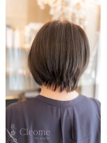 クレオメ 田町店(Cleome) ♪オリーブグレー大人ガーリーココアベージュ小顔レイヤー前髪