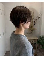 ロッカヘアエジェ(ROCCA hair eje.)&nbsp;クールショート丸みショート×ナチュラルブラウン