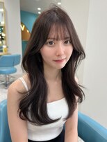 ボタン 熊本(VOTAN)&nbsp;グレージュカラー/レイヤーカット/韓国ヘア/熊本美容室/前髪
