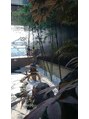 美容室 癒&nbsp;着付け室から見える坪庭がお気に入りです♪