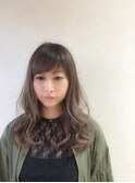 柔らか眉下バング×ゆるふわロング