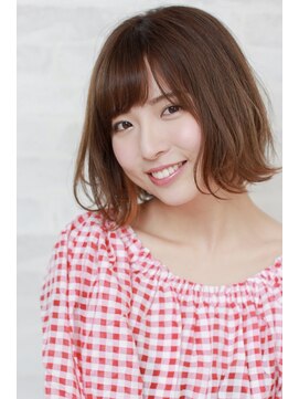 アッシュ 日吉店(Ash) イヤリングカラーが似合うアゴラインBOB