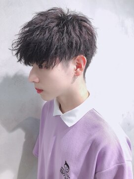 リップス 渋谷(LIPPS) ツーブロック刈り上げ前下がりバランスパーマ【トラマッシュ】