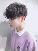 ツーブロック刈り上げ前下がりバランスパーマ【トラマッシュ】
