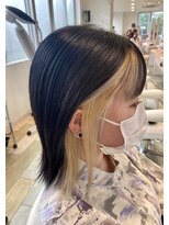 ヘアークラフト アニー 南郷18丁目店(HAIR CRAFT Annie) ブラック&ホワイト インナーカラー☆