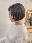 夏スタイルにバッサリミニボブショート