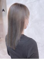 ドゥマン(Demain)&nbsp;◎アッシュグレージュ大人かわいいハイライト小顔カット透明感