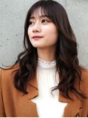 韓国式小顔レイヤー_シースルーバング_くびれヘア