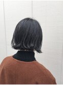 就活にも◎濃紺カラー/外ハネボブ【AND CHILL渋谷】