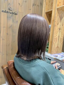 アドラーブル 駅南店(adorable) 【ショコラブラウン】【ミディアム】【20代30代】