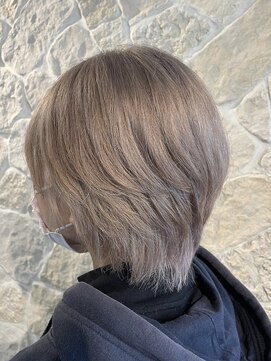 アムネシア たまプラーザ(AMNESIA) オンブレ/ホワイトラベンダー/グレージュアッシュ