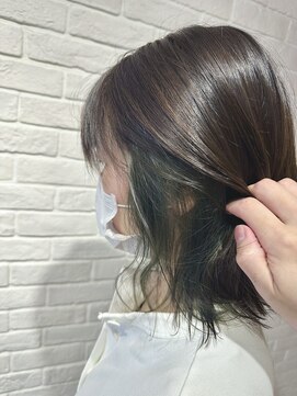 ヘア スパ ビューティー エールフォルム(HAIR SPA BEAUTY YELLFORME) インナーカラー★エメラルド