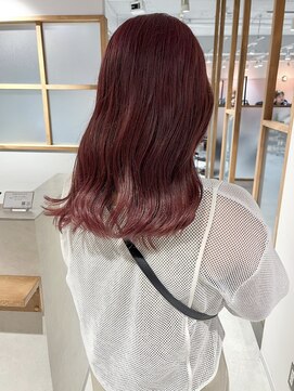 ラミエ バイ メルト 吉祥寺(lamie by melt) "久保田"カシスピンクハイトーンカラーレイヤーカット