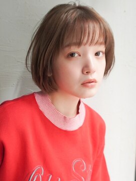 ノラ ウメダ(NORA UMEDA) 【高木】ショートボブ前髪カット丸みボブ大人可愛いボブショート