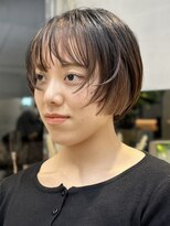 サンク 原宿 表参道(cinq)&nbsp;デザインカラー前髪インナーカラーベージュカラーブリーチカラー