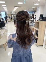 ケンジ 平塚ラスカ店(KENJE)&nbsp;結婚式ヘア/ポニーテールアレンジ/平塚アレンジ/お呼ばれヘア