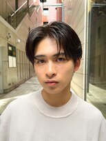 艶センターパートニュアンスパーマカルマパーマダークアッシュ