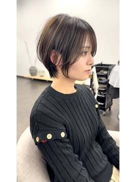 ルアン 上通り(ruen) 前髪長めくびれショート　熊本　ruen 上通り　山田大貴