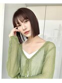 ストレート切りっぱなしボブ タンバルモリ