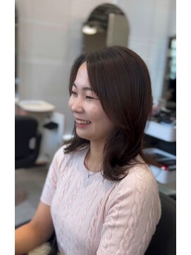 ジエクト カナウ(The Ect canow) くびれミディアム 似合わせ くびれパーマ コテ巻き風パーマ