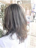 ナチュラルハイライト　アッシュグレージュ【大森】
