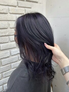 ビランチェ 池袋(bilancia) インナーカラー/ディープラベンダー/外ハネボブ