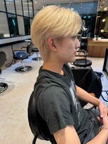 ダブル(W) メンズ/ブリーチカラー/マッシュショート