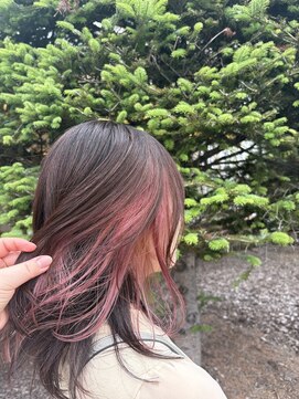 ヘアルーム フラット(HAIR ROOM flat) red brown＋pink