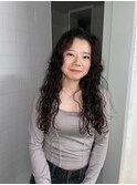 くるくるカーリーロングヘア