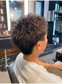【IRIE HAIR福岡】ピンパーマ×スパイキーショート