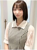 大人可愛いストレートボブ◎