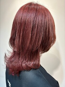 トゥーン 川崎店(TOON) ウルフカット/ペールピンク/ケアカラー