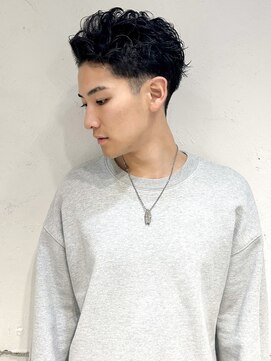 レトン 銀座(leton) サーフカール/フェザーパーマ/刈り上げセンターパート/メンズ