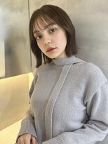 アイユー(ii+U)&nbsp;大人ボブ　外ハネボブ　アッシュブラック