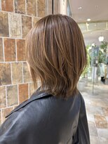 ピークアブー アヴェダ アトレ恵比寿(PEEK-A-BOO AVEDA) 大人可愛いミディアムレイヤーウルフレイヤー結べるボブ外ハネ