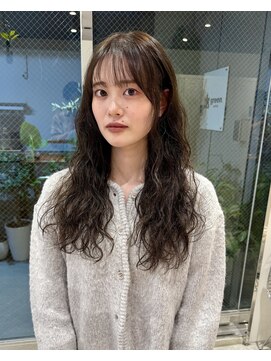グリーン 町田(green) 【セミロング】ゆるふわセミロングパーマ