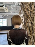 ショート丸みボブ似合わせカット