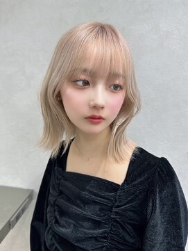 ロンド マーレ 天神大名店(Lond mare) 大人ガーリー/小顔/ミディアムレイヤーカット/似合わせカット