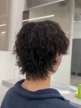 テンション(tension) メンズカット波巻ツイストスパイラルパーマ札幌大通バスセンター